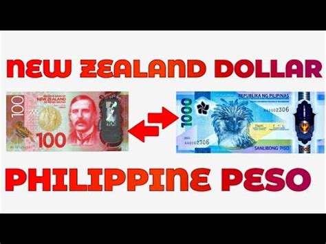 Philippine pesos to New Zealand dollars Exchange Rate..